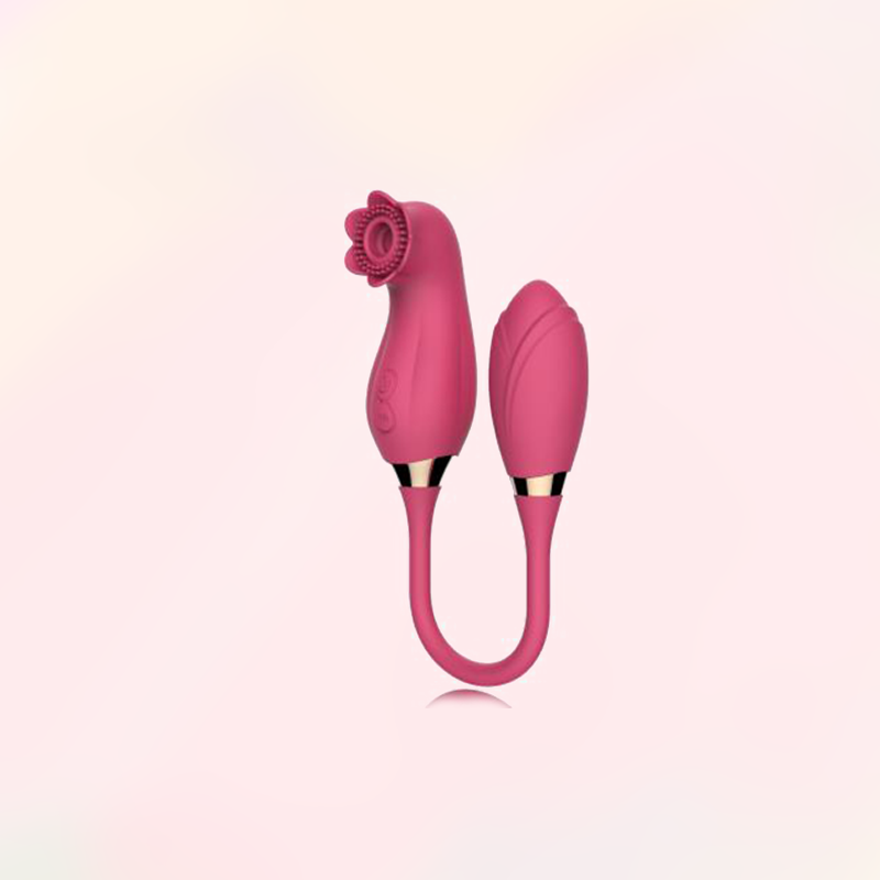 Rose Sex Toys for Women – Upgraded Rose Sex Stimulator for Women with Sucking Thrusting Dildo G Spot Vibrator Stimulator